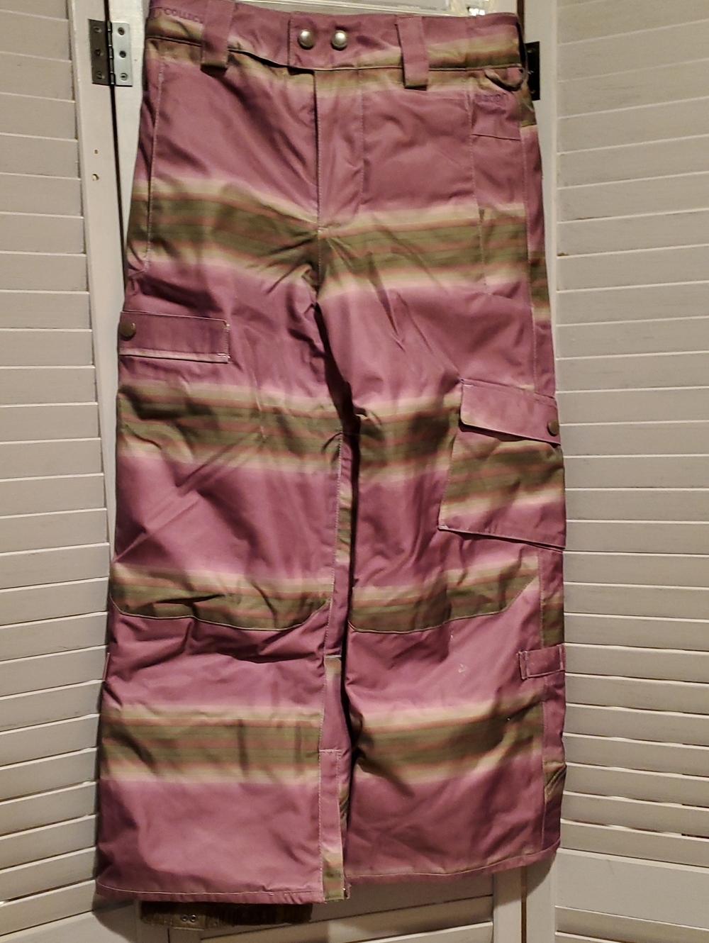Burton TWC (The White Collection) Green & Purple Cosmic Delight Pants Size M